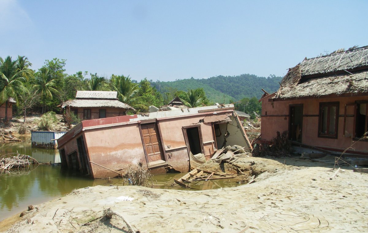 Umgekippter Bungalow,Anantara Khao Lak Resort